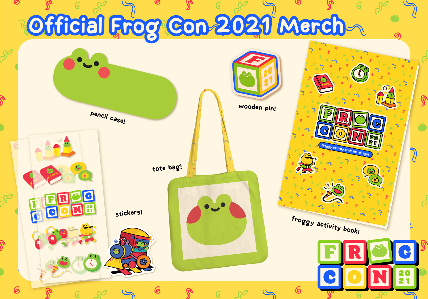 Official Frog Con 2021 merch